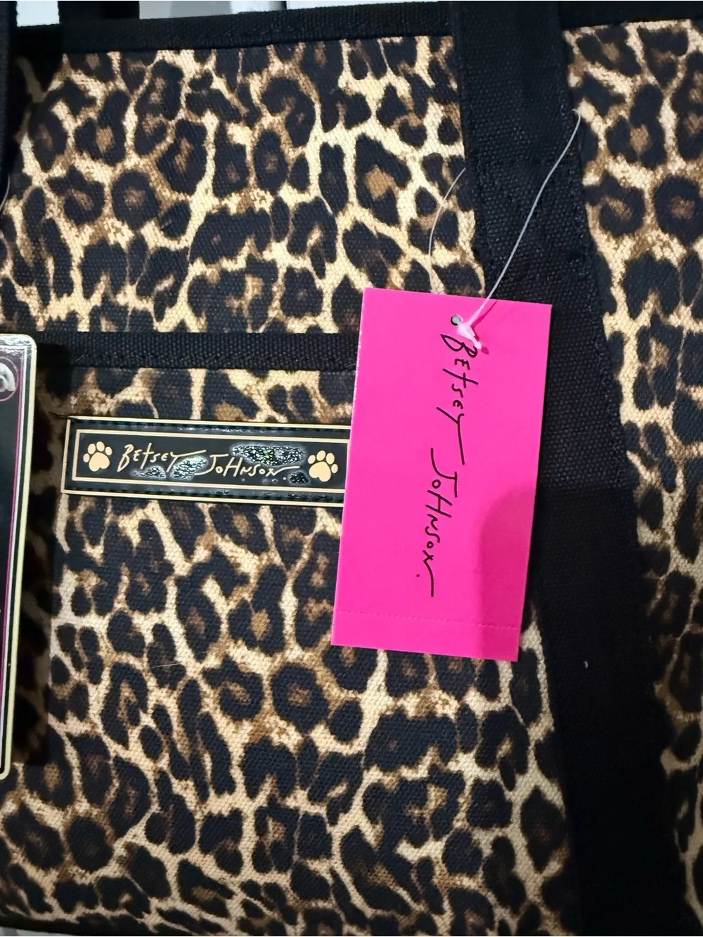 NEW Betsey Johnson TSA APPROVED Leopard Print Pet Carrier Tote up to 16 lbs